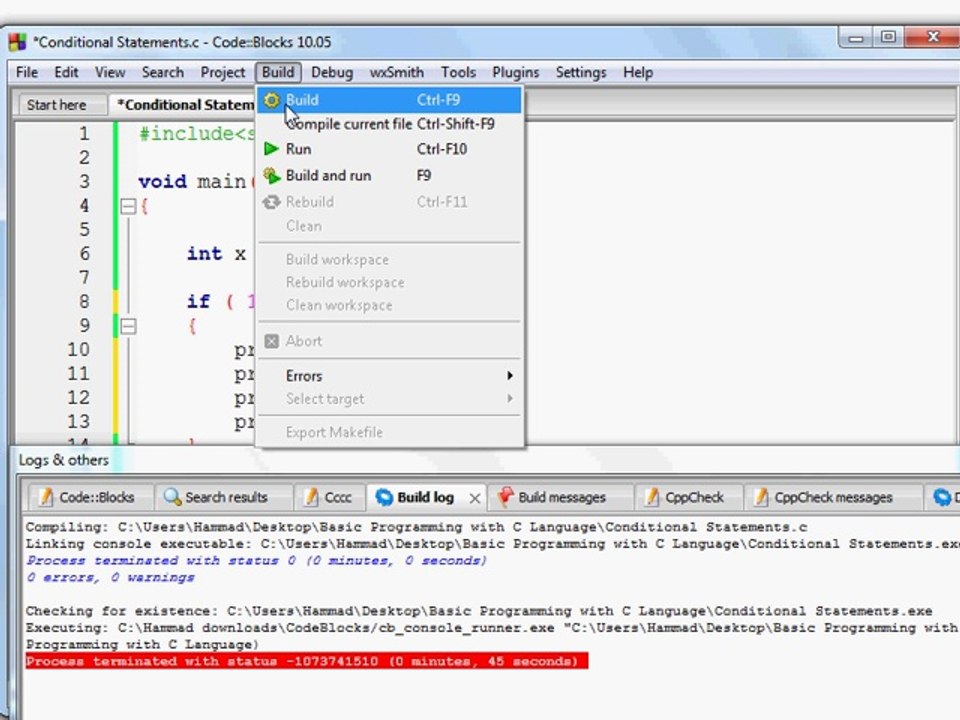 21 If Conditional Statement - Basic Programming in C (Urdu)