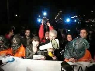 Lectura de comunicado anti OTAN