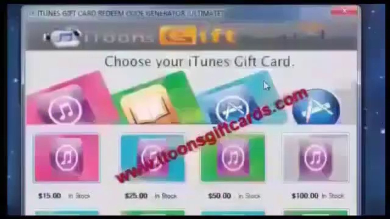free itunes gift card generator no viruses no surveys 2014