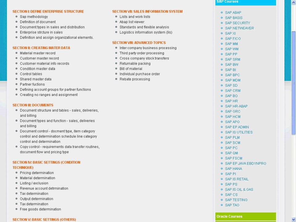 SAP SD (Sales & Distribution) Course Content | SAP SD Training Online | Training Aspirants