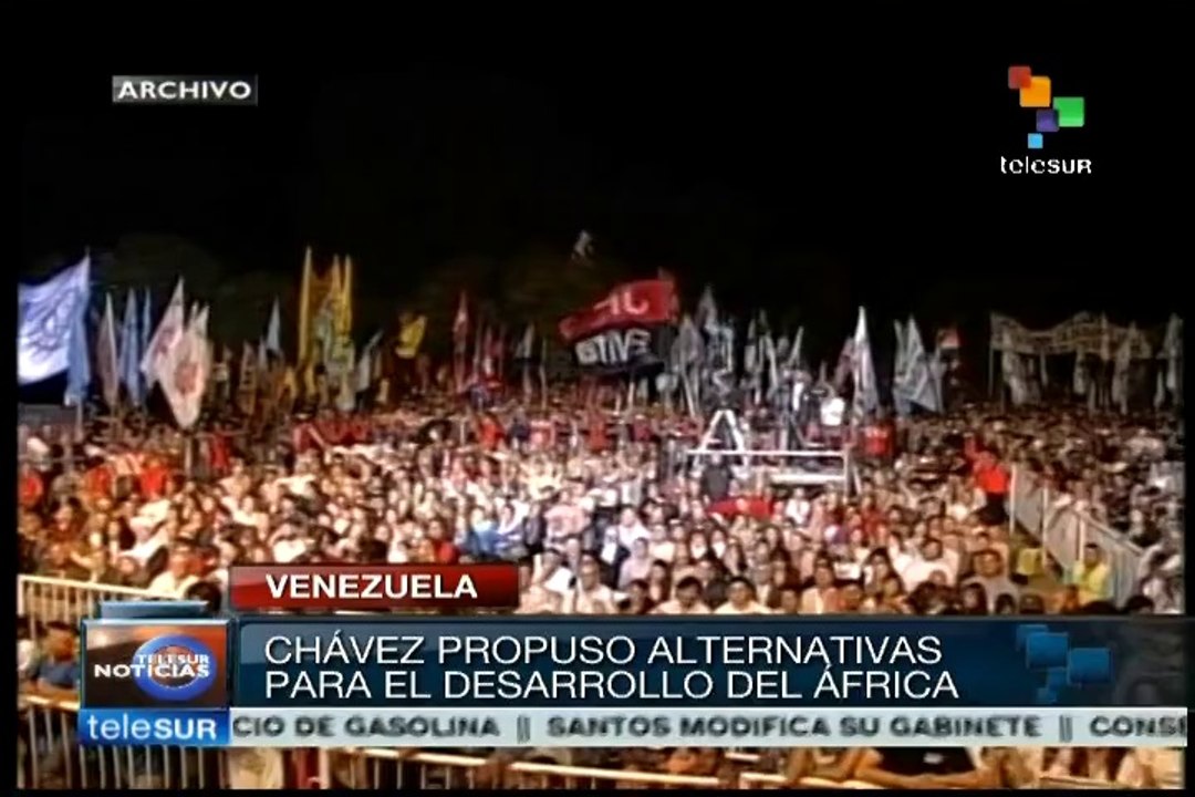 Hugo Chávez se solidarizó con los pueblos oprimidos de África