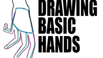 DRAWING A BASIC HAND: 3 quick steps.