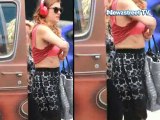 Kate Walsh flashes pink bra in public
