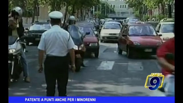Patente a punti anche per i minorenni