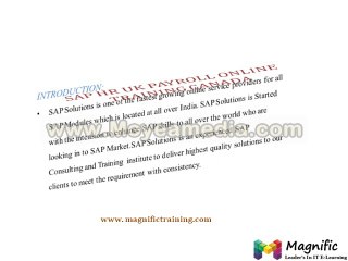 sap uk payroll online training