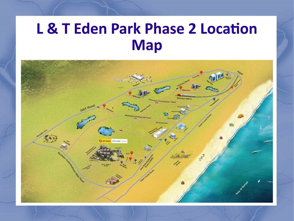 L & T Eden Park Phase 2 - 1,2,3 BHK Apartments by L & T Group - L & T Eden Park Phase 2 OMR Road Chennai Price