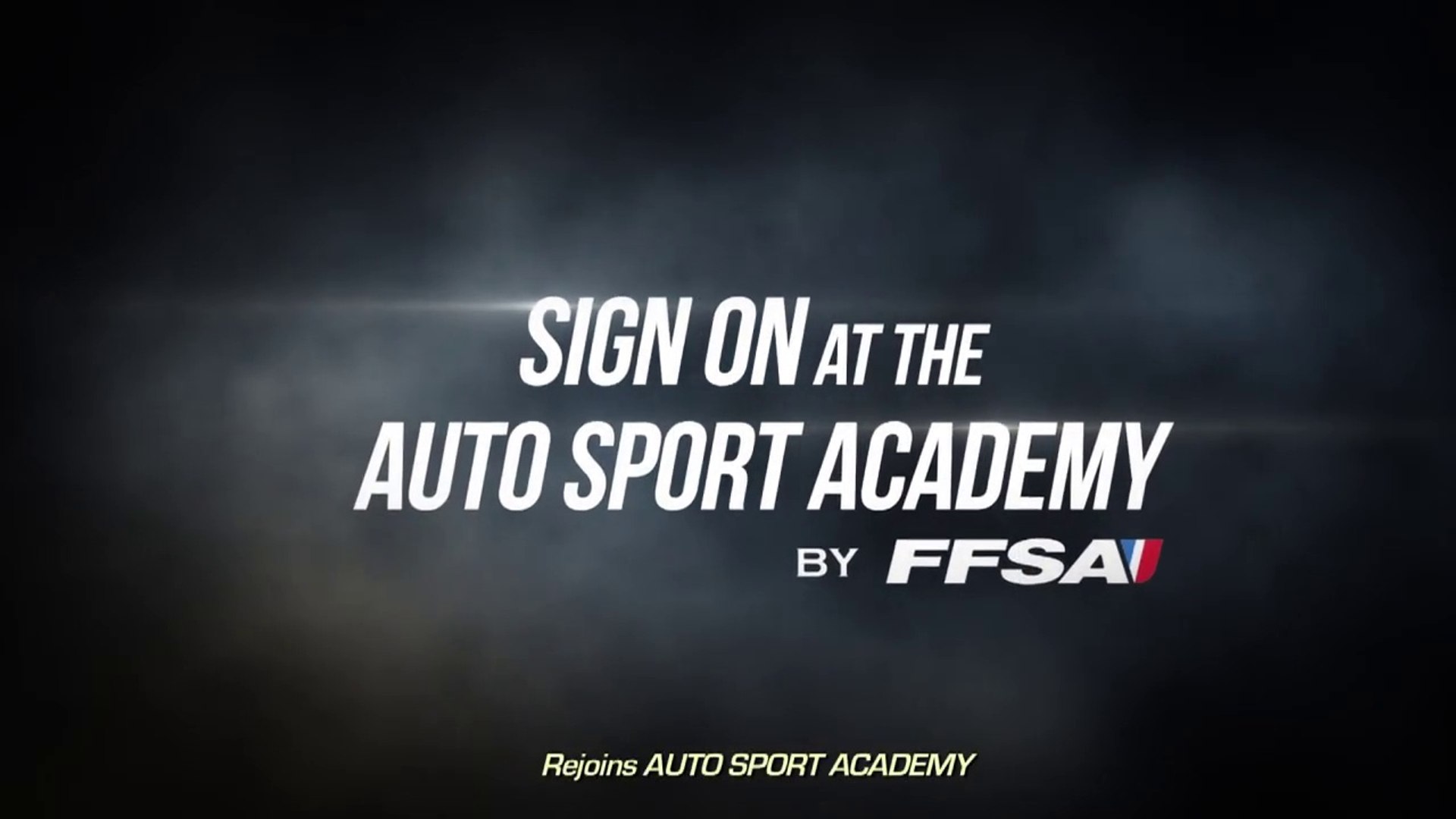 Rejoins l'Auto Sport Academy - Vidéo Dailymotion