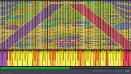 Crazy piano midi composition!  Synthesia - Armageddon to Archeopterix and Icaria 3