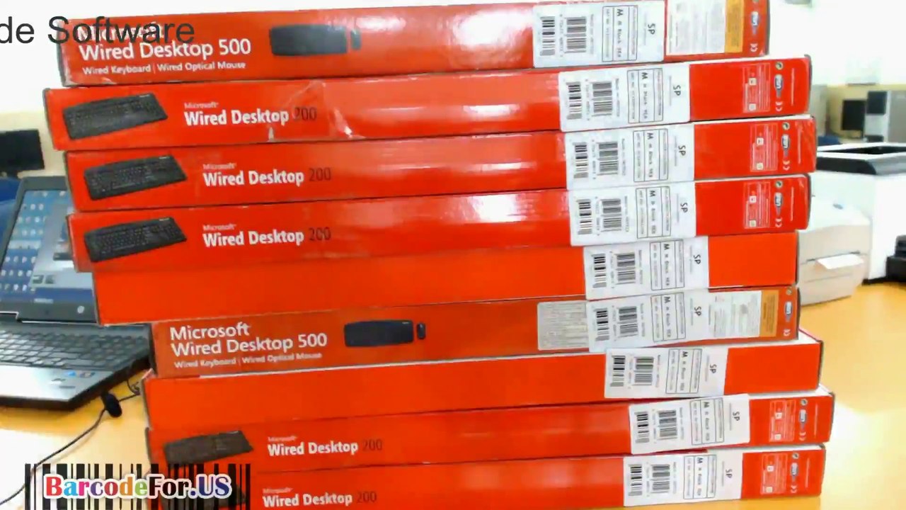 Design barcode label for different type of sheets