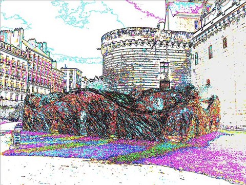 Douves du chateau des ducs de Bretagne (Nantes)