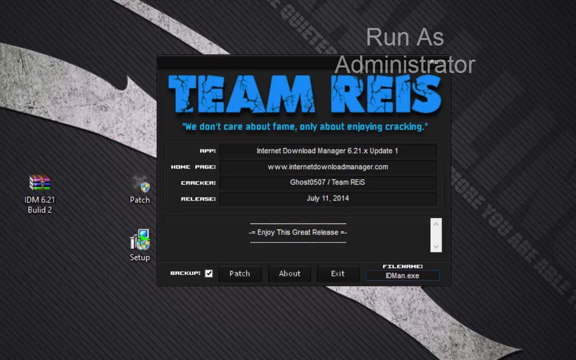 IDM How to activate IDM Version 6.21 Latest