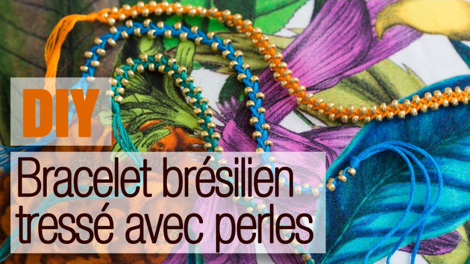 Faire Un Bracelet Brésilien Tressé En Perles - Tuto DIY Bijou - Vidéo  Dailymotion