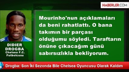Jose Mourinho: Drogba'da Hala Katil İçgüdüsü Var