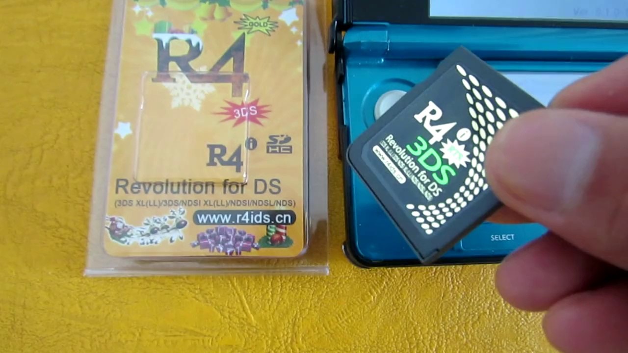 R4 gold RTS prend en charge les jeux sur 3DS 8.1.0-18e - Vidéo Dailymotion