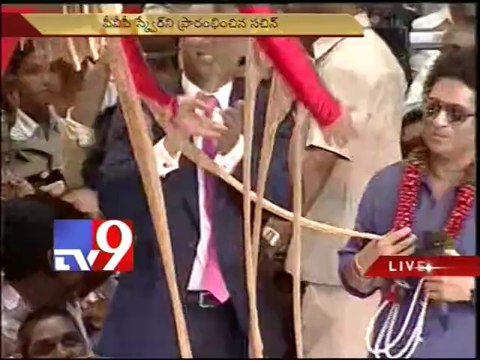 Sachin Tendulkar launches PVP shopping mall in Vijayawada