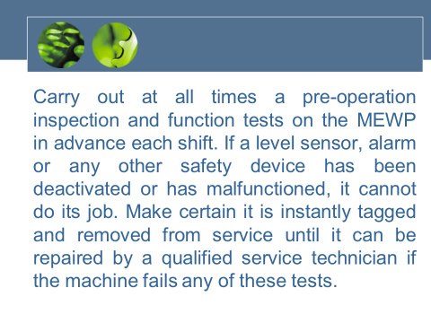 Axis Capital Group, Singapore - Safety Tips and Warnings for Operating Aerial Lifts