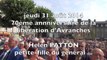 discours d'Helen Patton pour le 70ème anniversaire de la libération d'Avranches - 31 juillet 2014