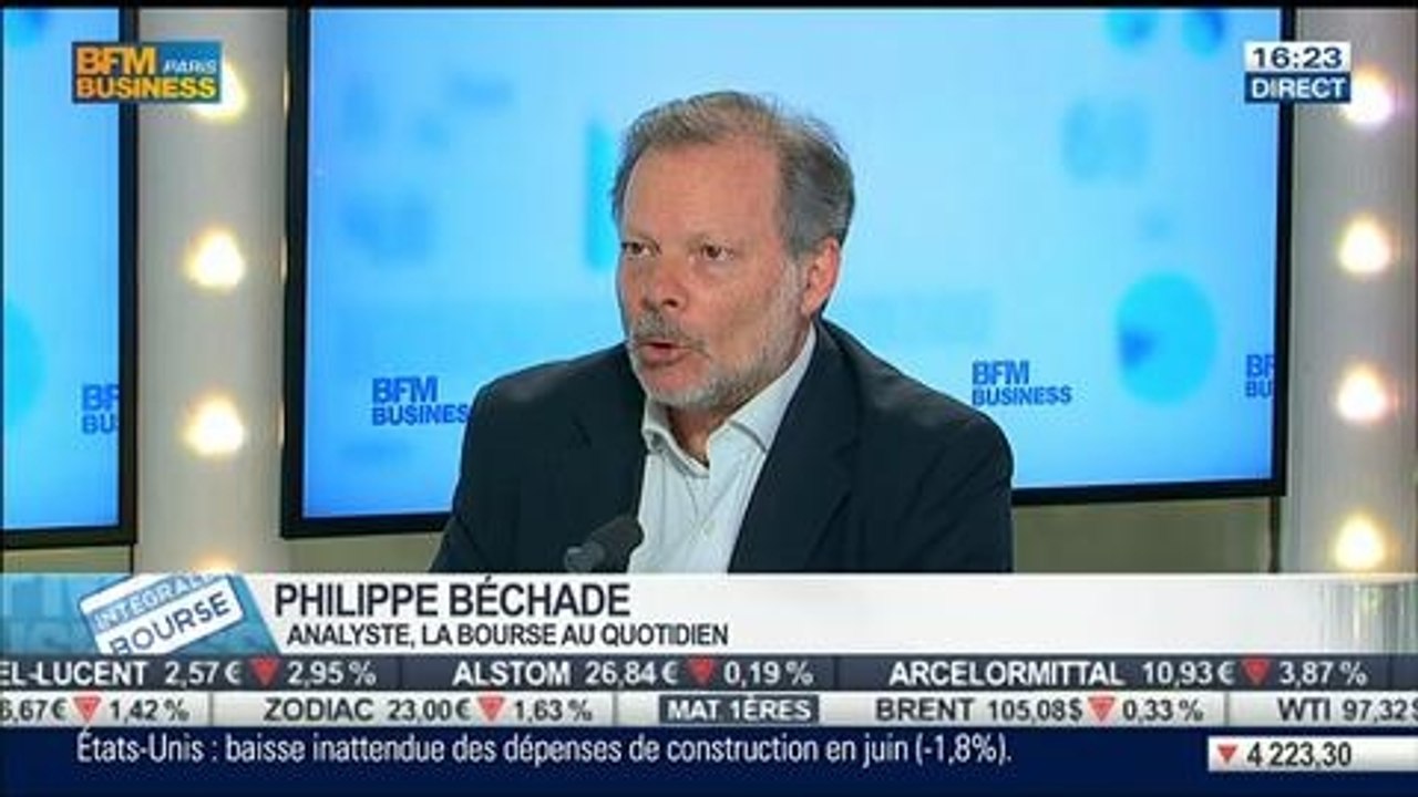 Bilan Hebdo: Marchés: "Il y a du mieux sur les émergents, et un gros coup de moins bien sur les valeurs européennes", Philippe Béchade et Stéphane Ceaux-Dutheil, dans Intégrale Bourse – 01/08