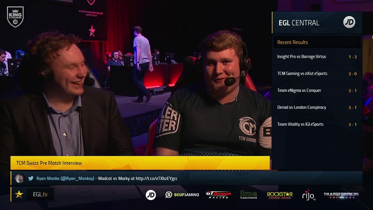 EGL13 : Pre Winners 3 : Swizz Interview