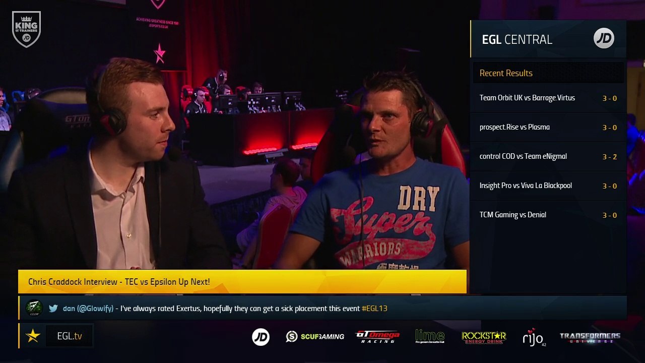 EGL13 : Pre Winners 3 : TEC Chris Interview