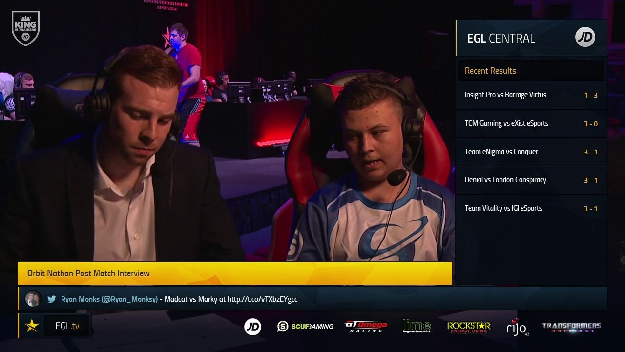 EGL13 : Post Winners 2 :  Orbit Nathan Interview