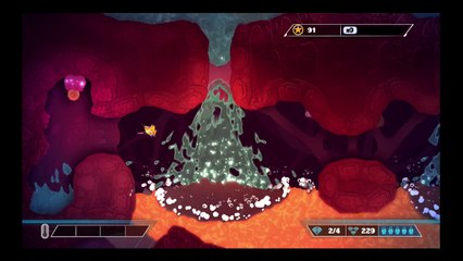 PixelJunk Shooter Ultimate PS4 - Episode Inner Space / Indigestion- Gameplay Walkthrough