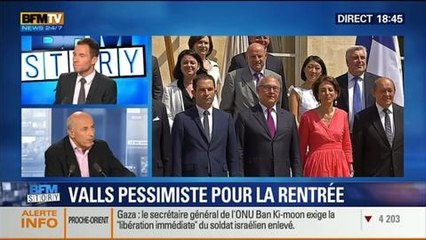 BFM Story: Manuel Valls: une rentrée "difficile" et une possible "déflation" – 01/08