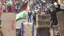 Las protestas en Cisjordania a favor de Gaza acaban en enfrentamientos entre israelíes y palestinos