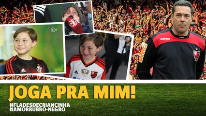 Torcedor mirim confia em Luxa e 'põe' Flamengo na Libertadores