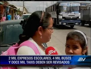 Poca afluencia de buses en primer día de revisión vehicular en Guayaquil