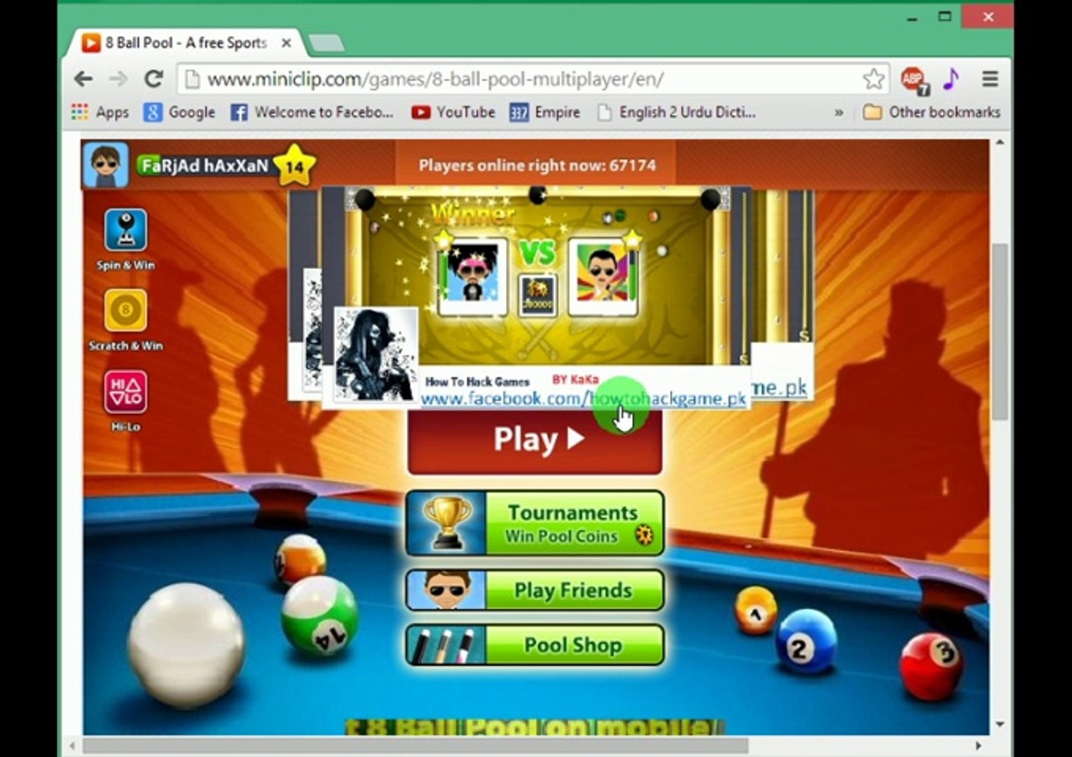 8 Ball Pool Hack – How to Play 8 Ball Pool on Facebook