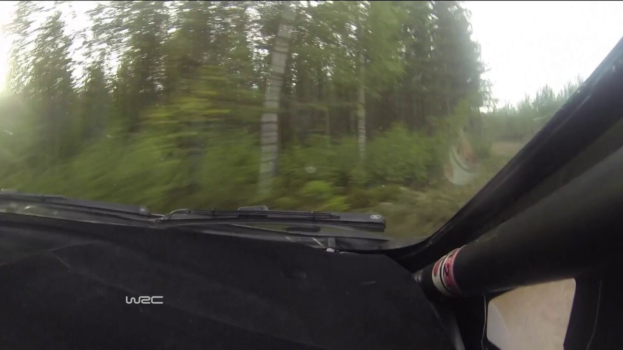 WRC 2014 Finland Day 1 Nikara Massive Rolls