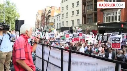 İsrail'in Gazze'ye saldırılarının protesto edilmesi -