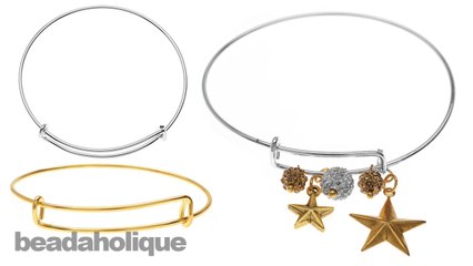 How to Make a Bracelet Set Using Adjustable Wire Bangles