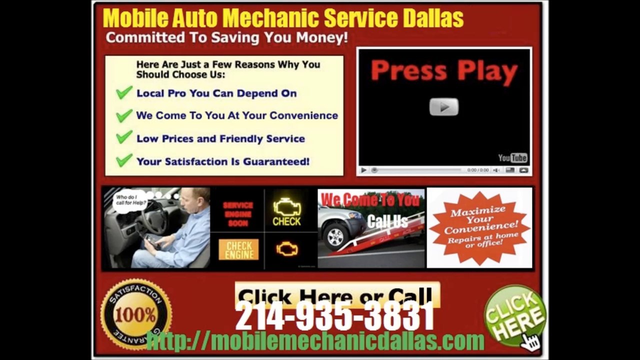 Mobile Auto Mechanic In Dallas Car Repair Review 214-935-3831