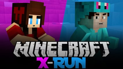 ASHLEY CANT JUMP!!! - Minecraft "XRUN" Parkour!!