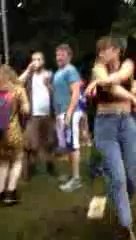 Moves Like Jagger- Woman Dances At Longitude