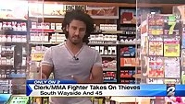 Gas Station Clerk With MMA Training Surprises Thieves