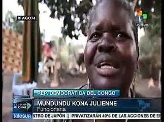 Congolese government employees living in harsh living conditions