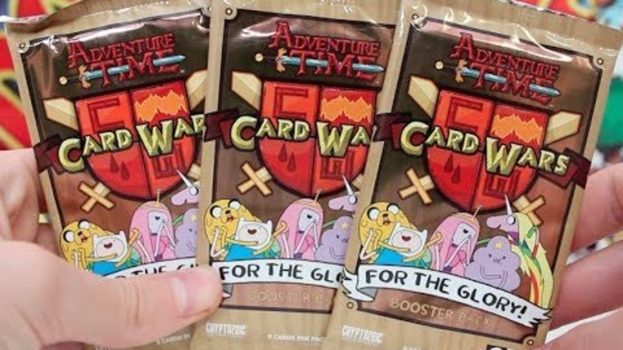 Opening 3 Adventure Time Card Wars For The Glory Boosters!