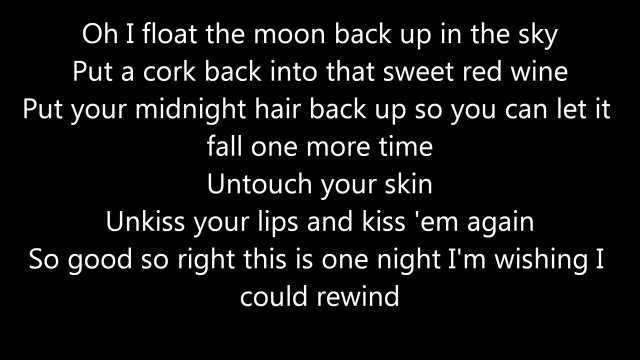 Rascal Flatts Rewind Lyrics
