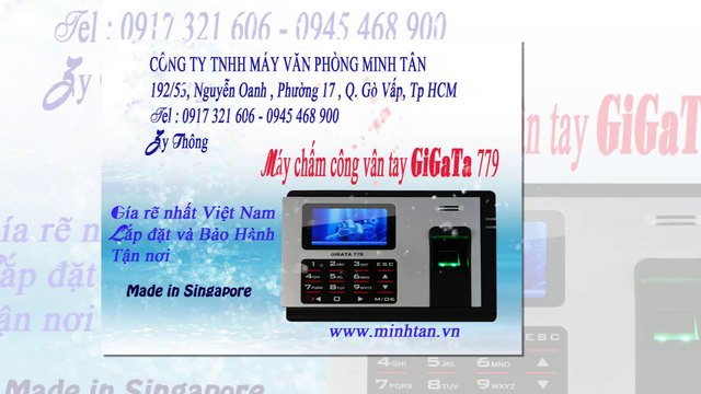 bán máy chấm công vân tay tại Khu Công Nhiệp Visip I - 0917 321 606