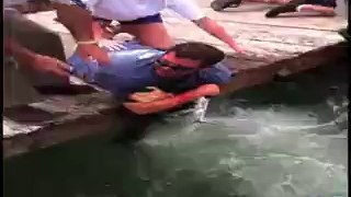 Fish Grabs Man’s Arm and Captured on Camera