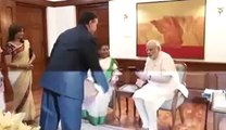 Goswami Indira Betiji meets Prime Minister Narendra Modi in Delhi