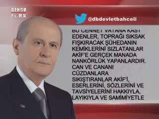 DEVLET BAHÇELİ'DEN AÇIKLAMA - 01.08.2014