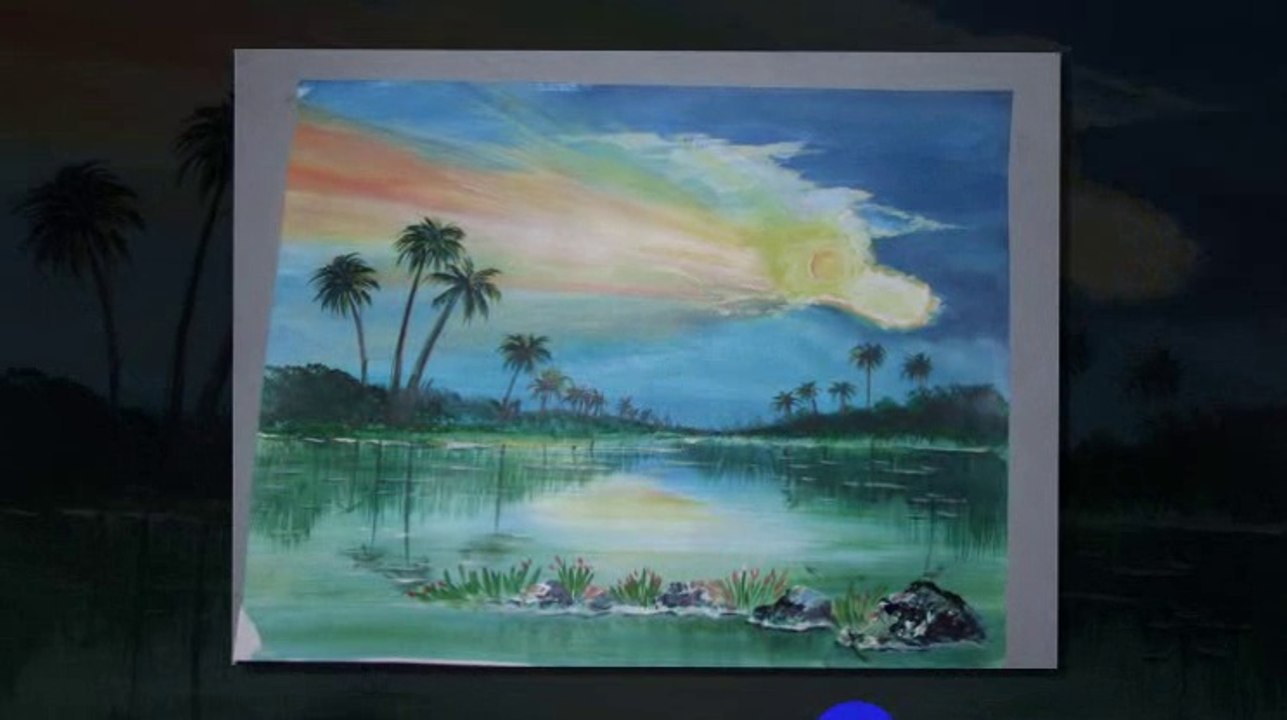 How to make bamboo designs watercolor painting