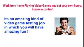 Video Game Testing Job