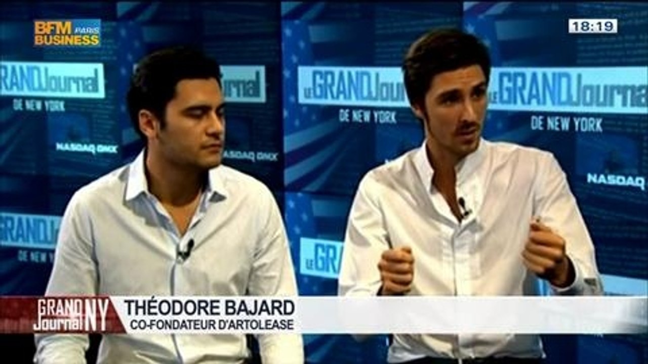 Une oeuvre d'art dans votre bureau pour un mois ?: la start-up Artolease se lance à New York: Victor Le Fell et Théodore Bajard, dans Le Grand Journal de New York - 02/08 2/4