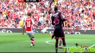 Arsenal 5 - 1 Benfica Emirates Cup 2014 All Goals