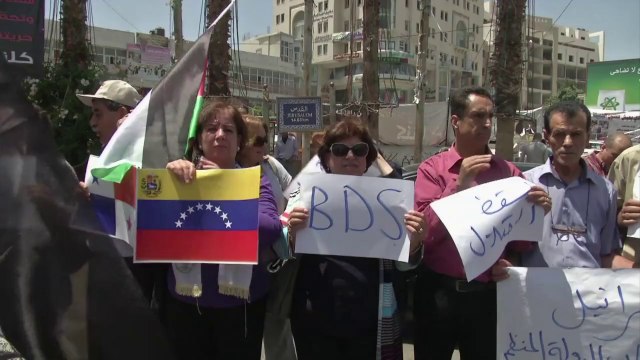 Ramallah: manifestation en soutien aux Etats d'Amérique latine